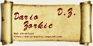 Dario Zorkić vizit kartica